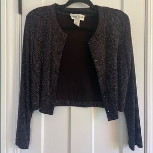Ronni Nicole Sparkly Cropped Jacket